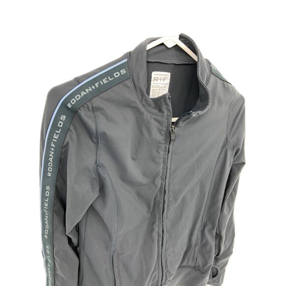 Rodan Fields Grey Nylon Spandex Full Zip Athletic Jacket Size S - Picture 2 of 7